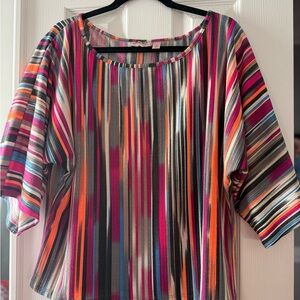 Multicolor Striped Women's Blouse